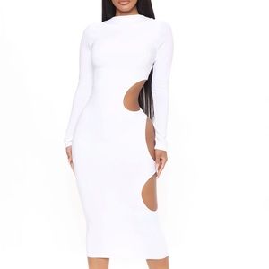Rocking body cut out midi dress